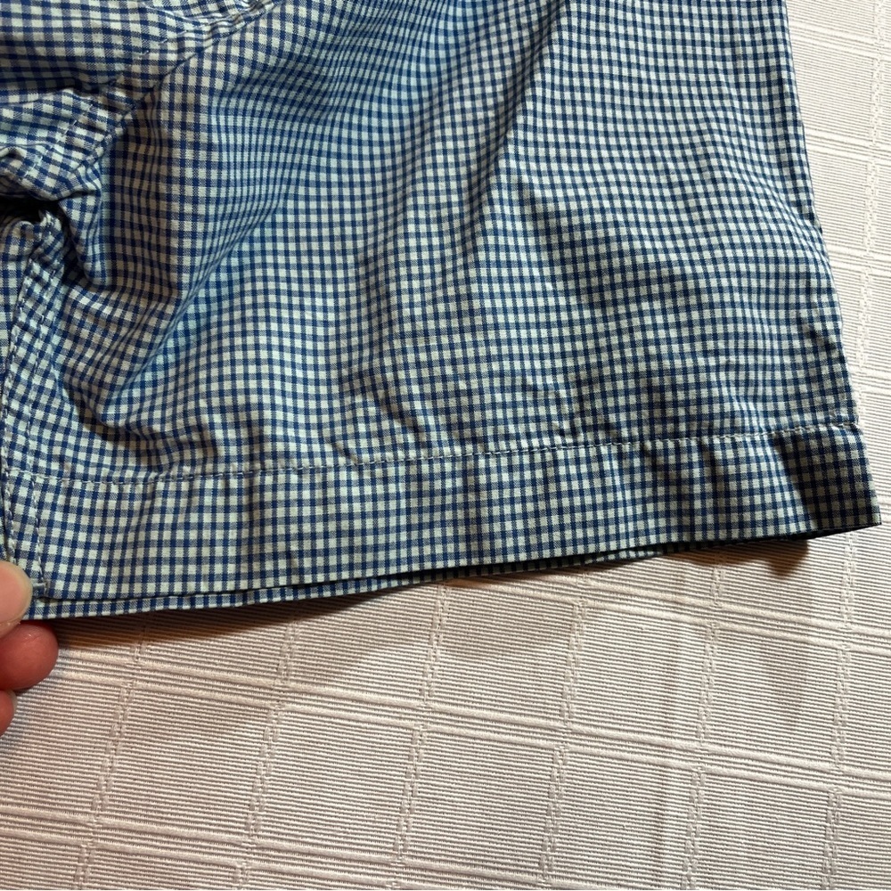 Vintage 90's Y2K Structure Men's Light & Navy Blue Checkered Shirt Large Preppy - Picture 7 of 9
